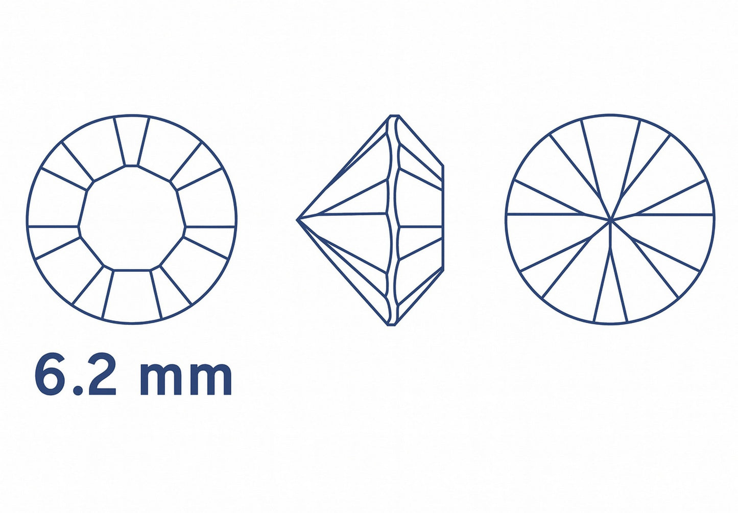 Swarovski 1028 SS29 Chaton Crystals – Factory Sealed Pack of 360 – Aurore Boreale (Foiled Back)