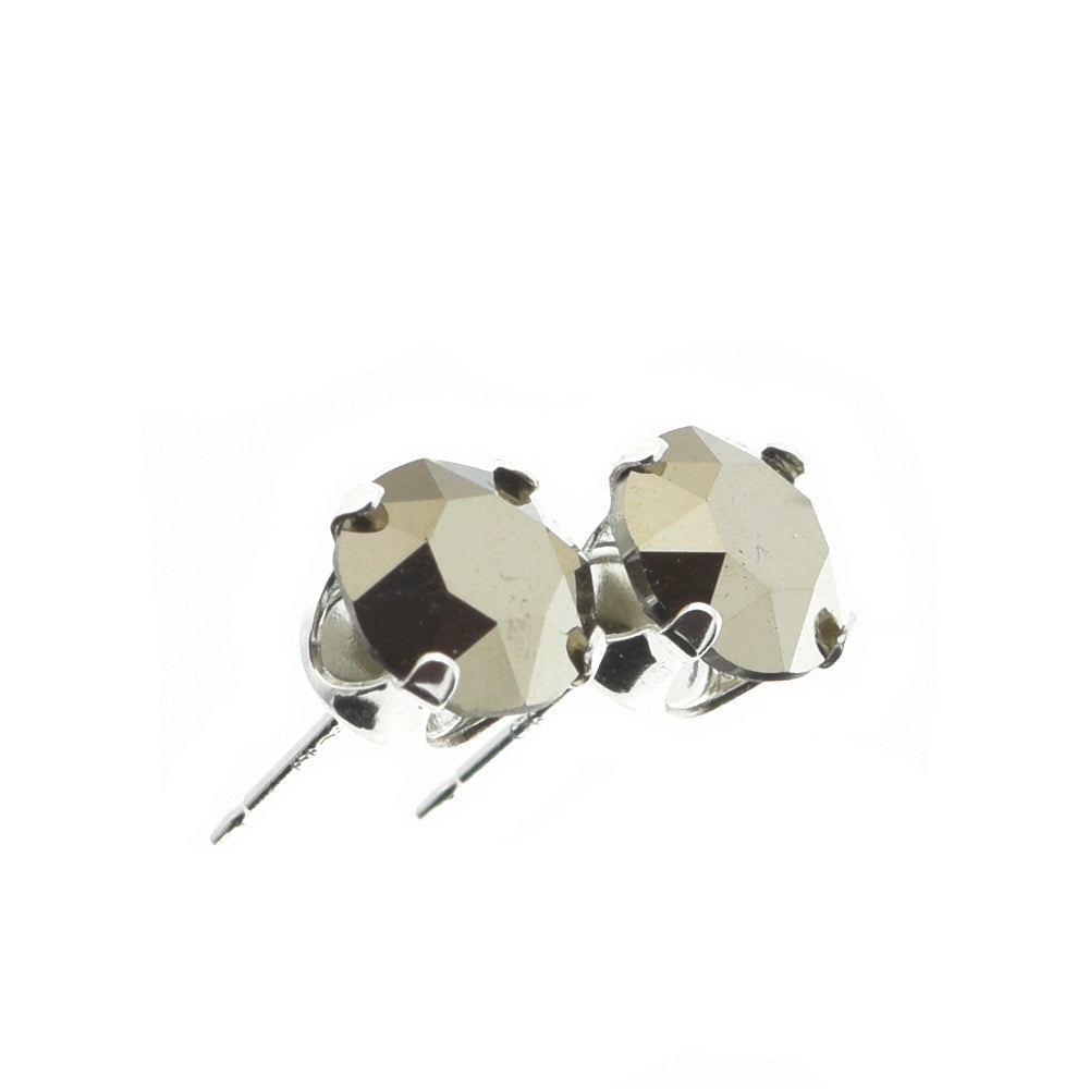 Pewterhooter 925 sterling silver stud earrings discount