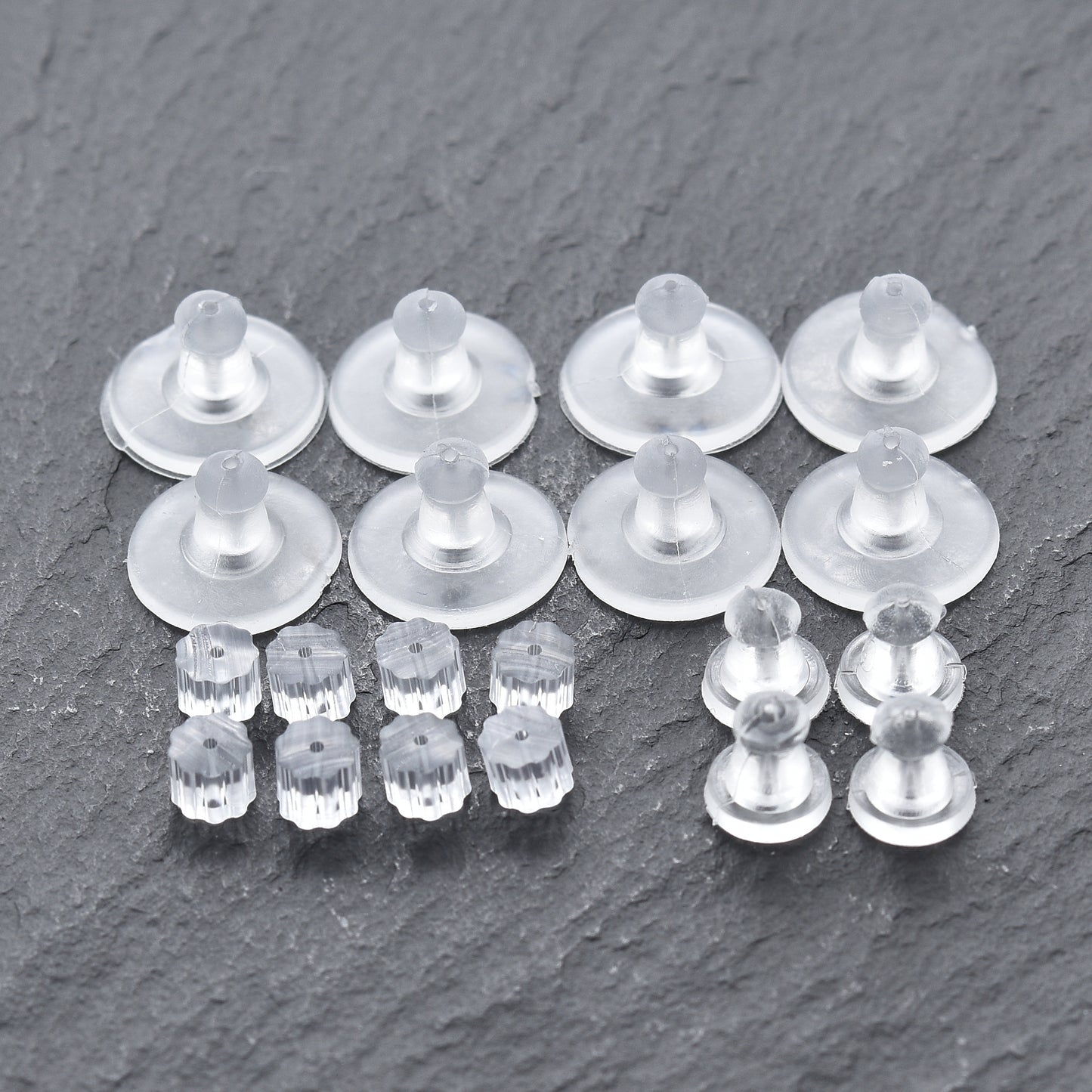 pewterhooter® 10 Pairs of Comfortable and Secure Earring Backs for Stud Earrings