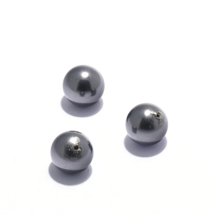 Swarovski 5818 8mm Half drilled Pearl – Factory Sealed Pack of 250 – Black
