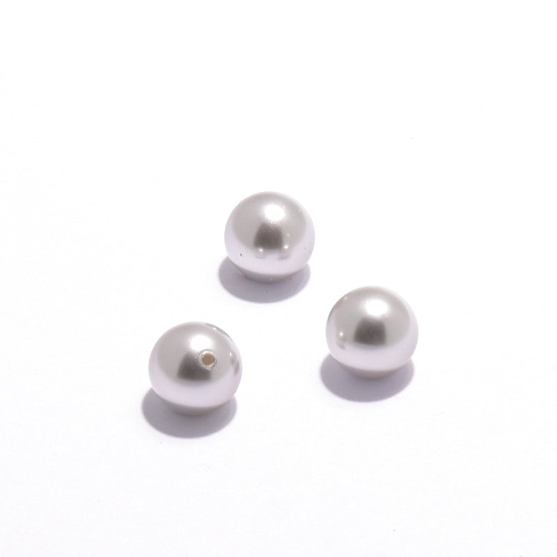 Swarovski 5818 8mm Half drilled Pearl – Factory Sealed Pack of 250 – Light Grey Pearl
