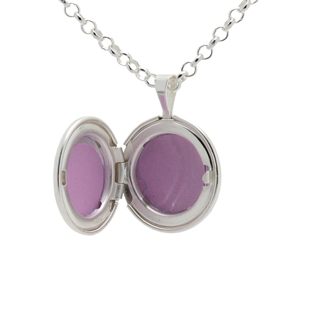 pewterhooter® Women’s Sterling Silver Locket and Chain