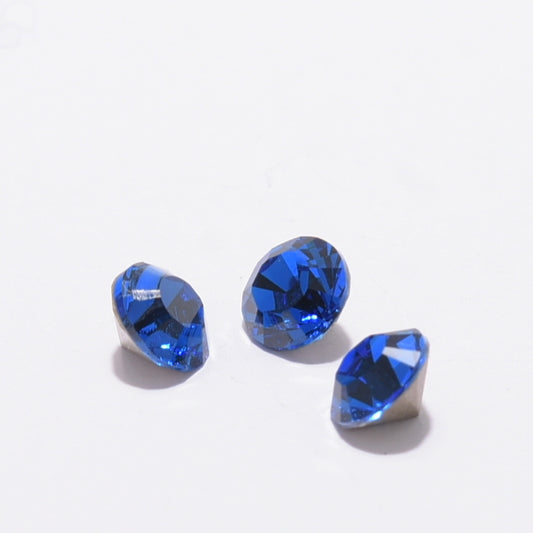 Swarovski 1028 SS29 Chaton Crystals – Factory Sealed Pack of 360 – Capri blue (Foiled Back)